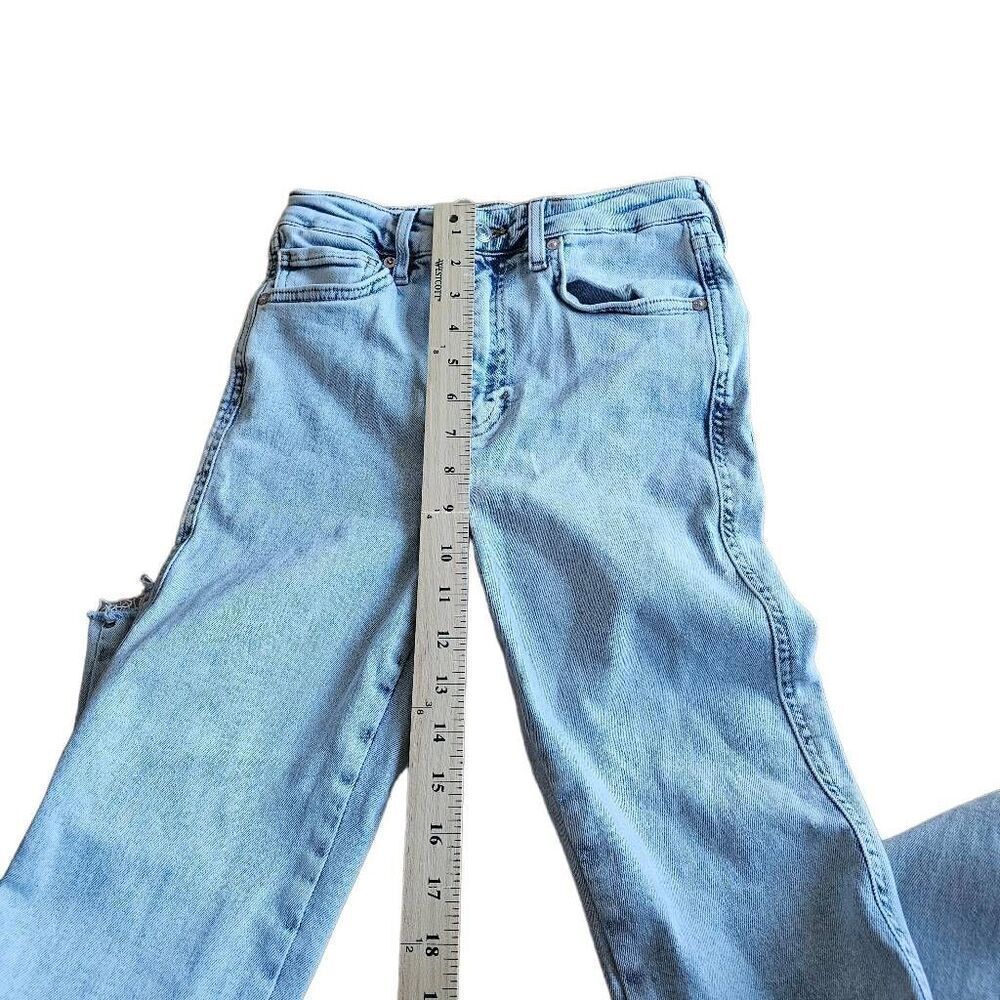 We the free free people juniors sz 27 wash blue high rise skinny jeans - Picture 5 of 7